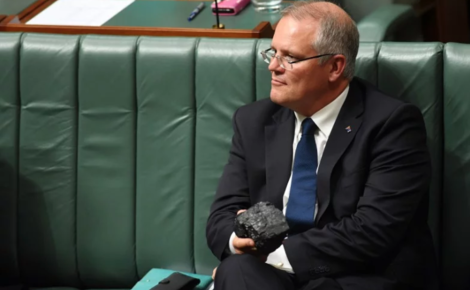 Sidebar scott morrison holding coal in parliament