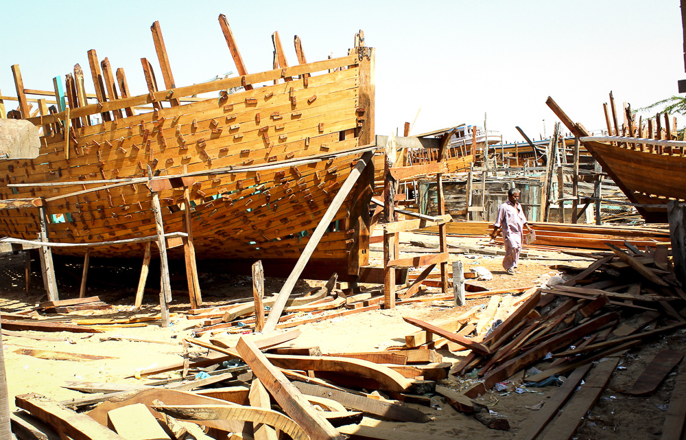 A fishing boat under construction (Image: Zofeen T Ebrahim)