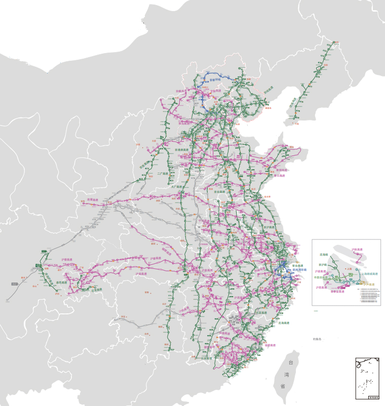 国家电网高速公路快充网络图（2018）