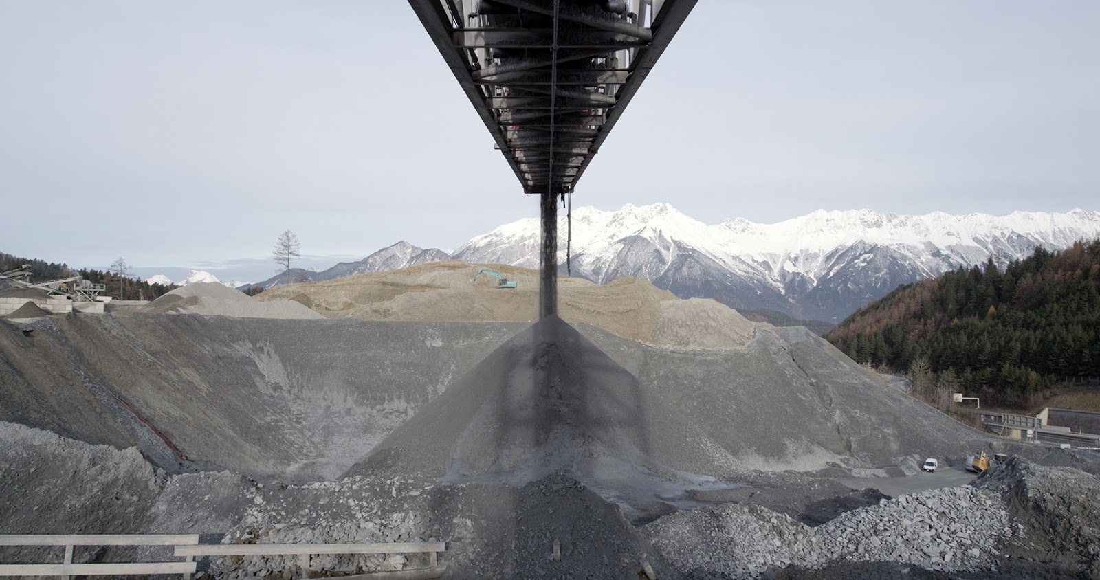 Tunnel mining in Brenner, Austria from the documentary film Earth