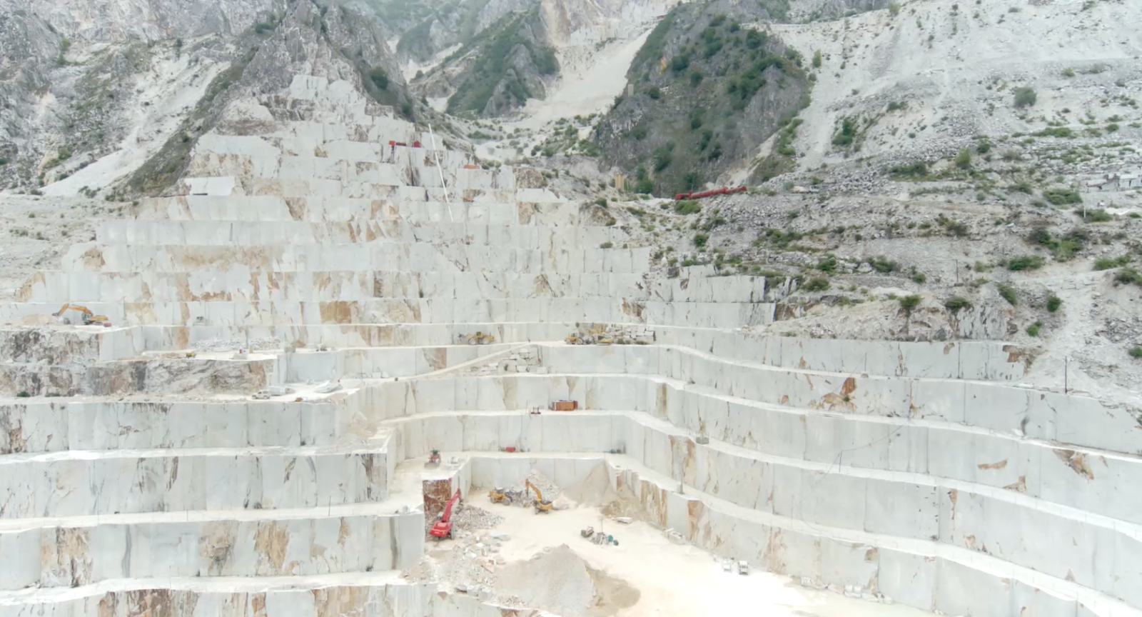 Marble quarry, Carrara, Italy, from the documentary film Earth