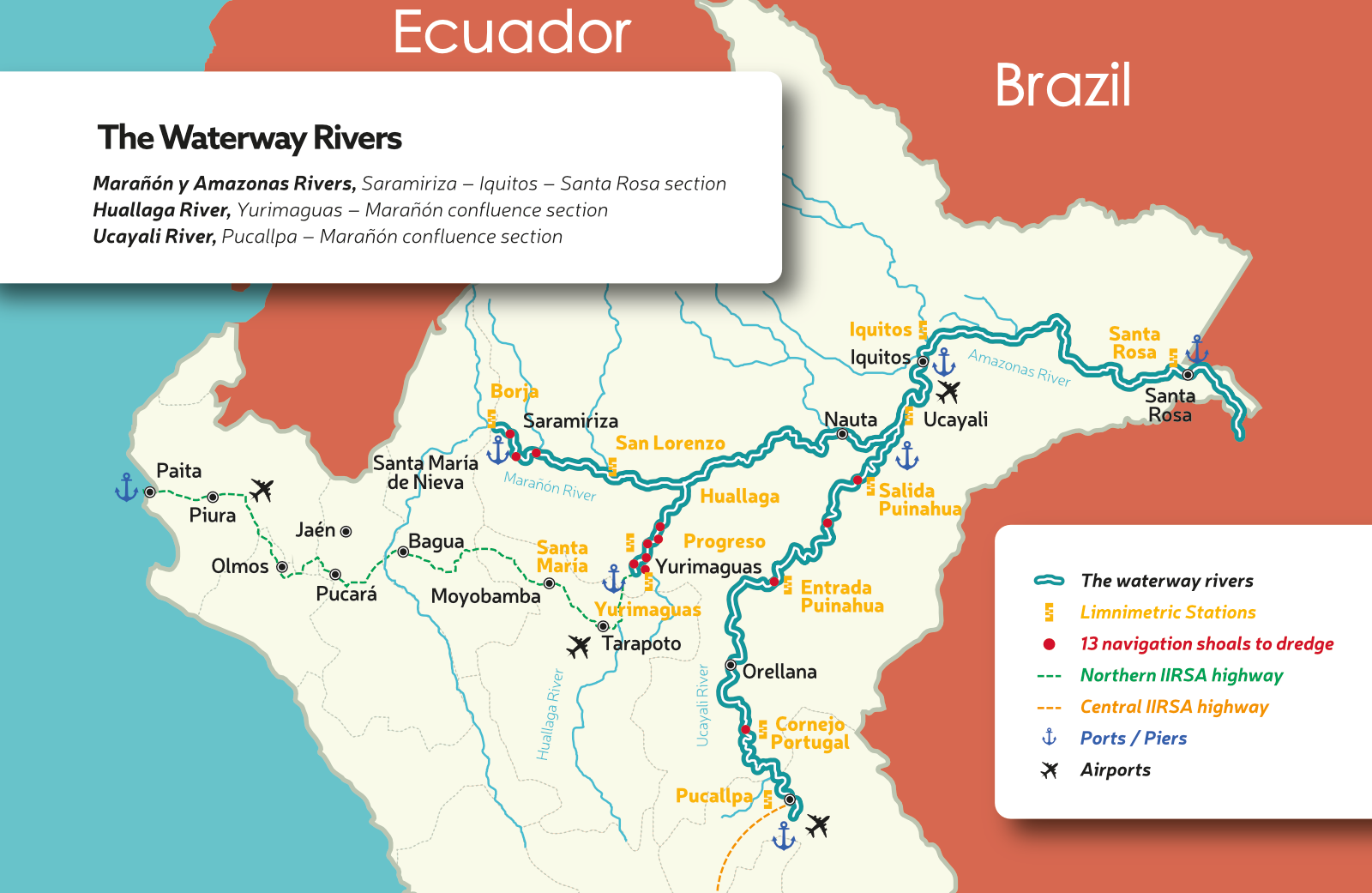 Rivers Of Peru Map