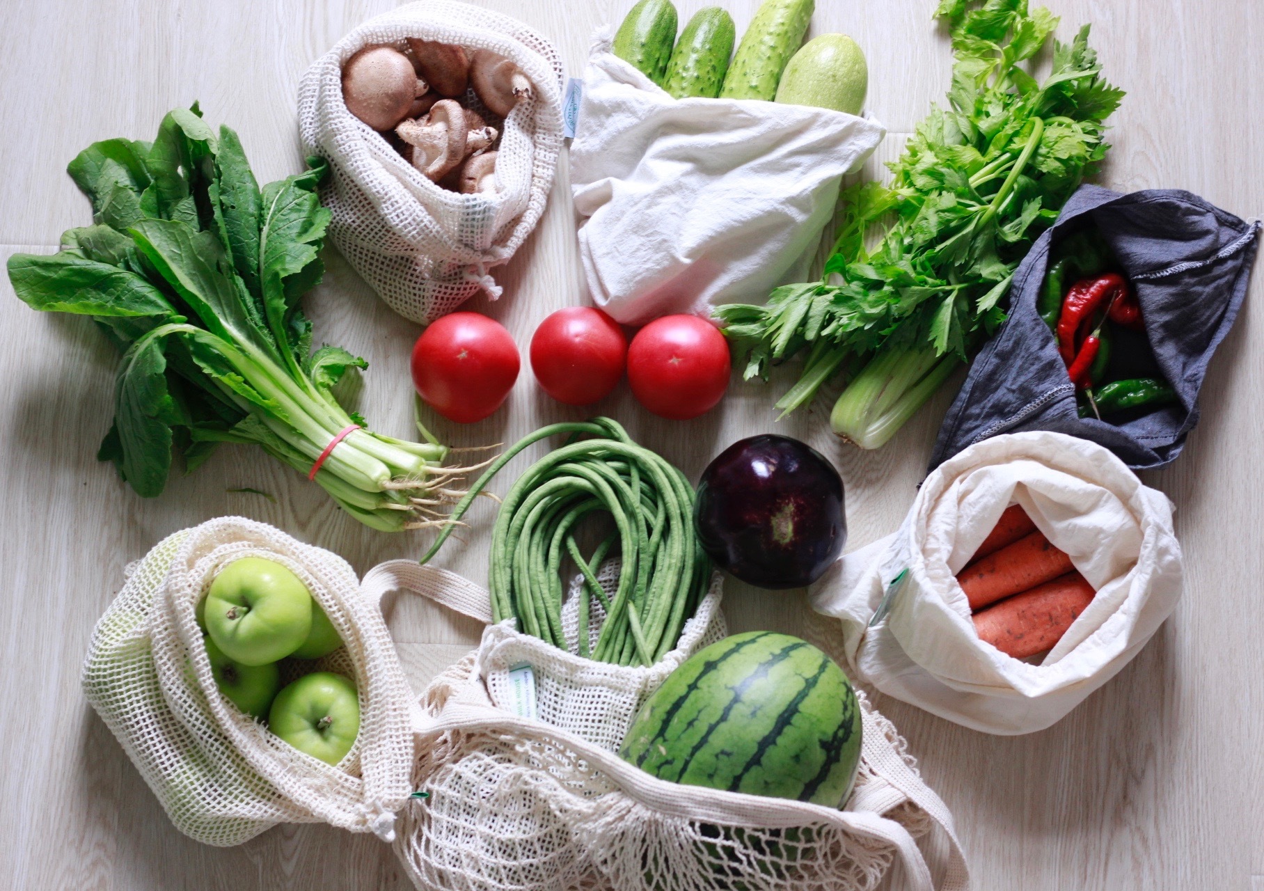 Zero-waste grocery shopping (Image: Carrie Yu)